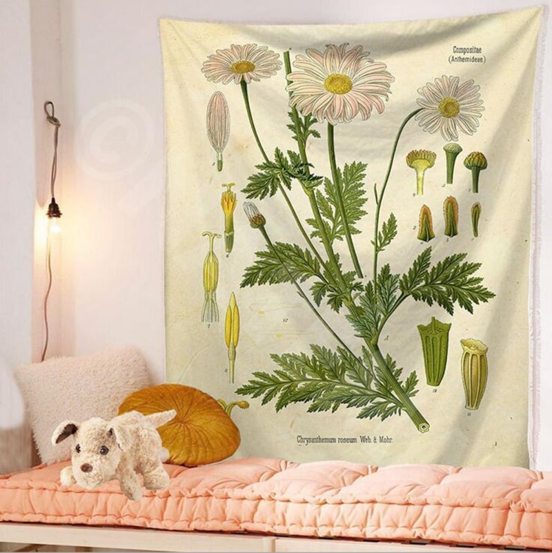 楽天市場】タペストリー 大判 大きい 目隠し 植物 タペストリー