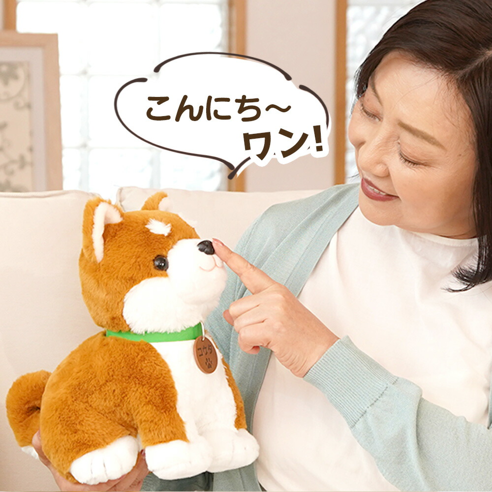 楽天市場】コウタ 柴犬 ぬいぐるみ 犬 しゃべる おもちゃ しばいぬ
