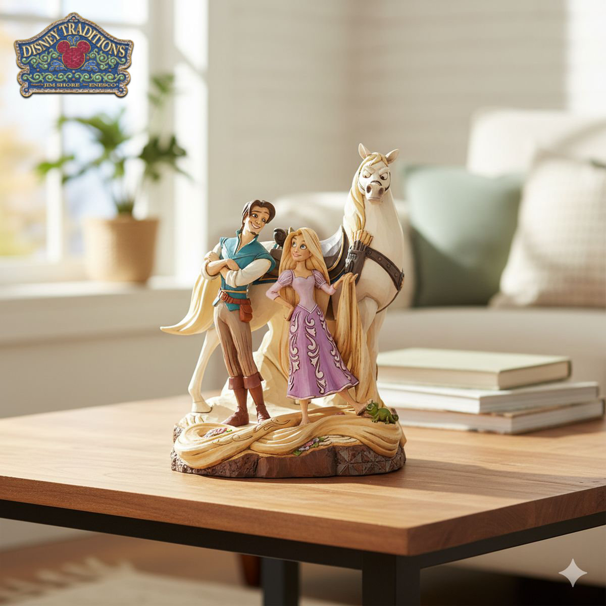 楽天市場】【スーパーSALE割引】 ラプンツェルとフリン 21.6cm 塔の上