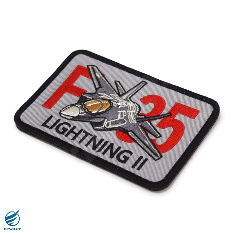 楽天市場】航空自衛隊 F-35 ライトニング 刺繍 ワッペン 両面 ベルクロ