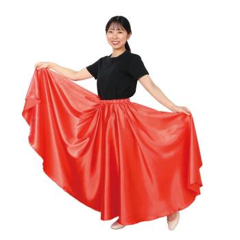 楽天市場】ソフトサテンロングスカート 赤 L : 手芸問屋ウイングス