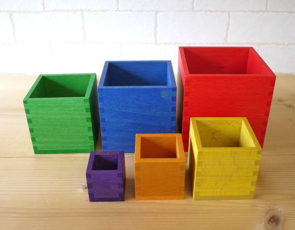 楽天市場】ジーナ社 sina ミニ箱積木 色 F2-7b : 木のおもちゃ