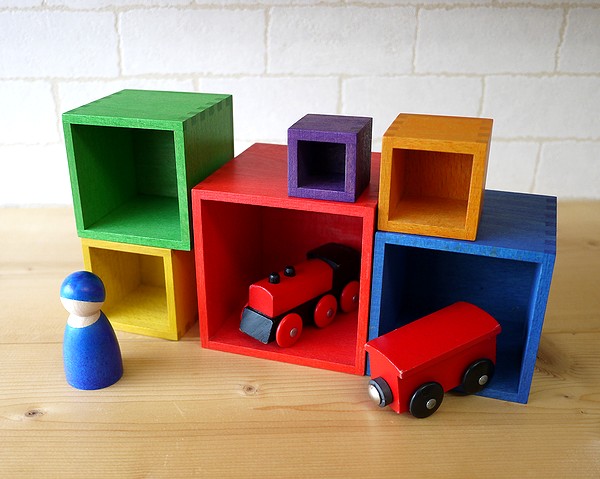 楽天市場】ジーナ社 sina ミニ箱積木 色 F2-7b : 木のおもちゃ