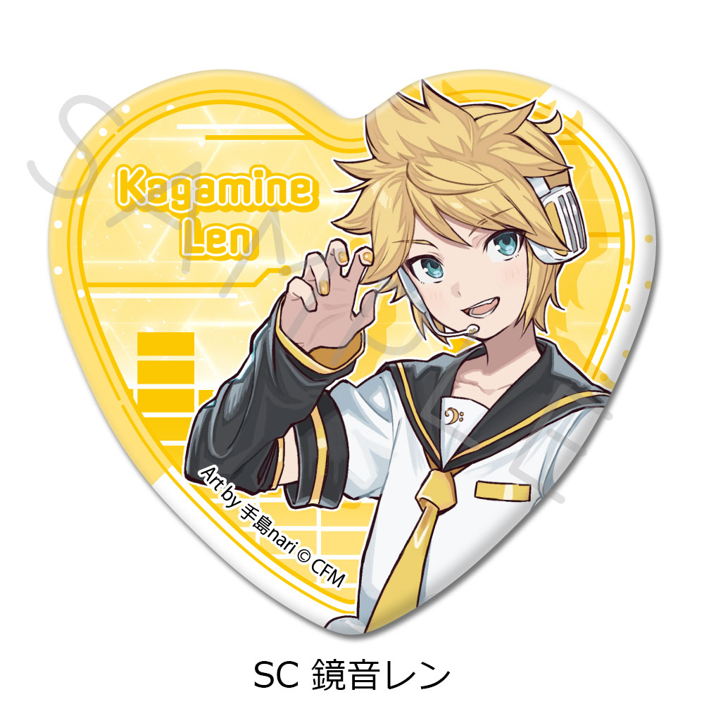 楽天市場】『初音ミク＆ピアプロキャラクターズ』 ハート型缶バッジ