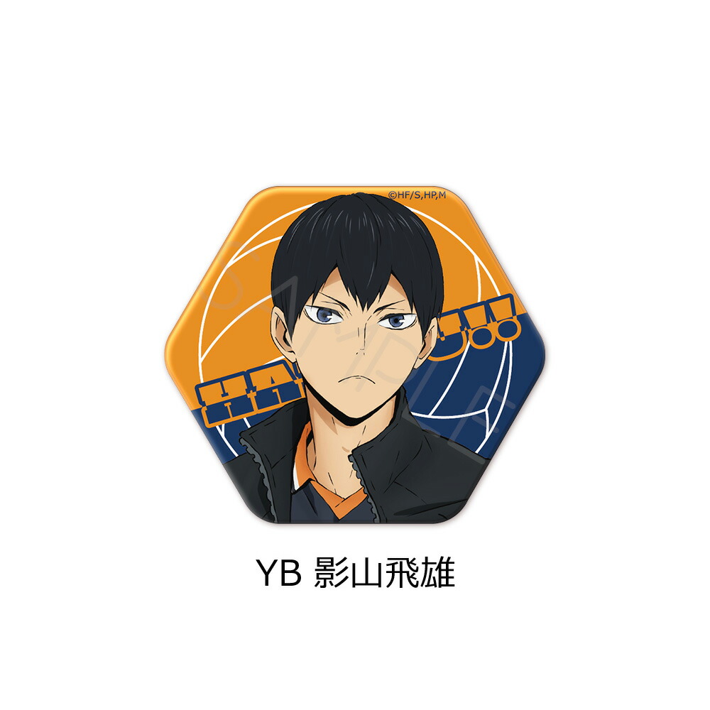 楽天市場】『ハイキュー!!』 第7弾 六角形缶バッジ YA(日向翔陽) YB