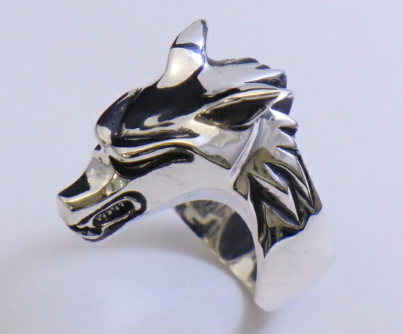 楽天市場】リング 指輪 狼 ウルフマンBRS シルバー925 アクセサリー