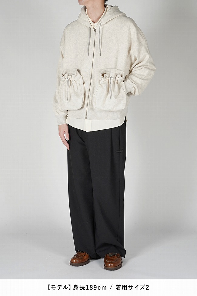 楽天市場】refomed(リフォメッド) KINCHAKU ZIPUP HOODIE 巾着ジップ
