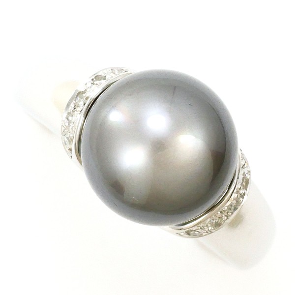 楽天市場】K14 14金 WG ホワイトゴールド リング 指輪 14号 パール