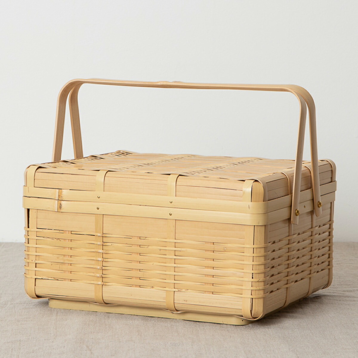 楽天市場】竹製 手つき弁当かご 中/大/大二段 3タイプ 鹿児島県 九州産