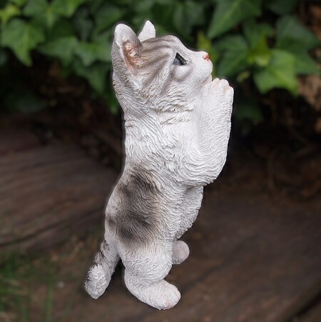楽天市場】猫の置物 子猫のお願い サバシロ 31341HH キャット