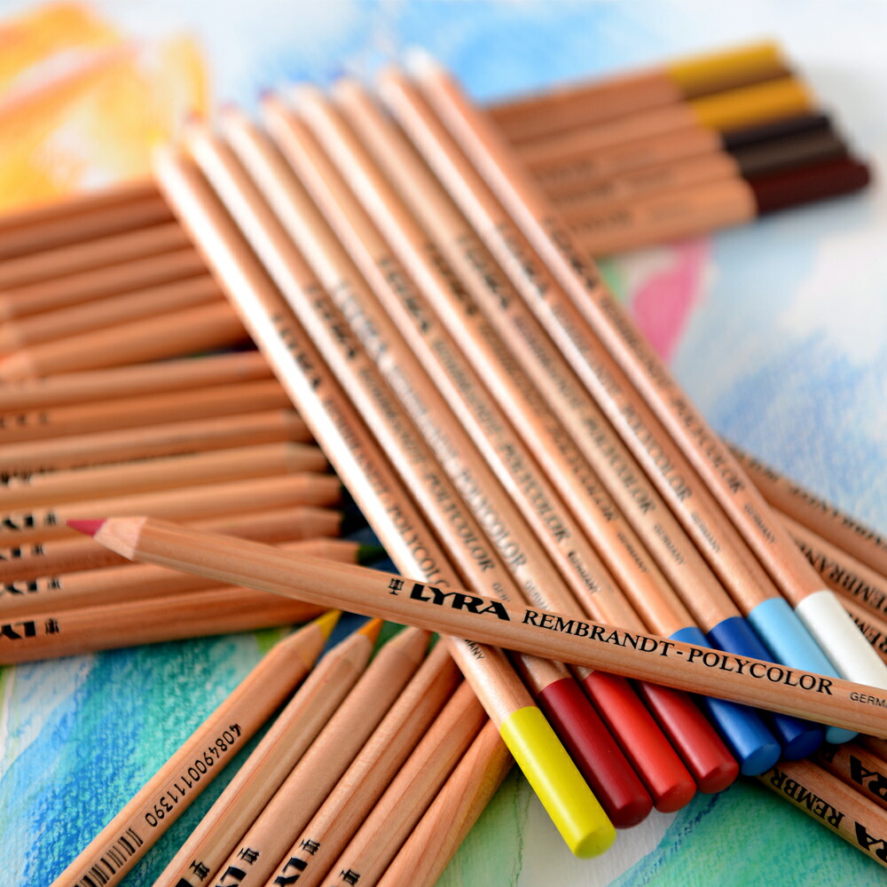 楽天市場】LYRA リラ 油性色鉛筆 ポリカラー メタルボックス入り 72色