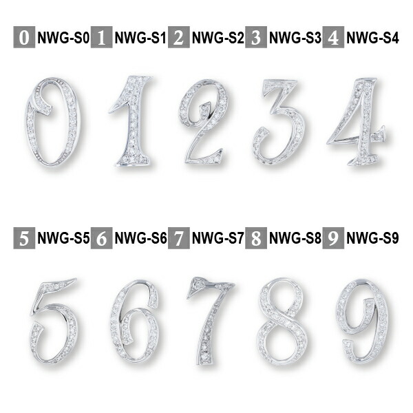 楽天市場】【ゆきざき公式】ノンブル ナンバーペンダントトップ S