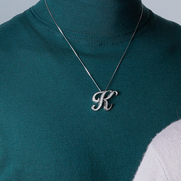 楽天市場】【ゆきざき公式】ノンブル アルファ イニシャルペンダント