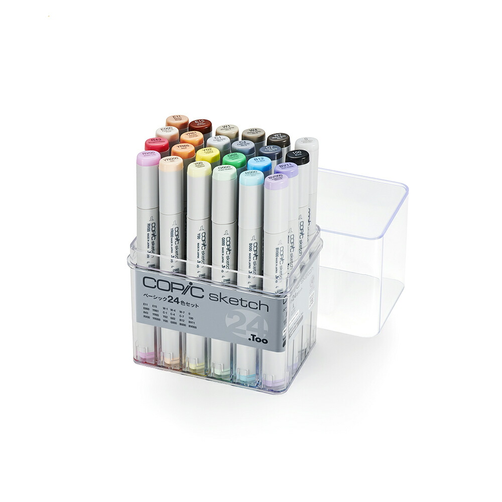 楽天市場】コピック コピックスケッチ ベーシック 24色セット 【楽天