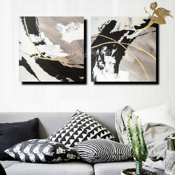 楽天市場】手塗 油彩画 油絵 抽象画 壁掛け絵画 インテリア【送料無料