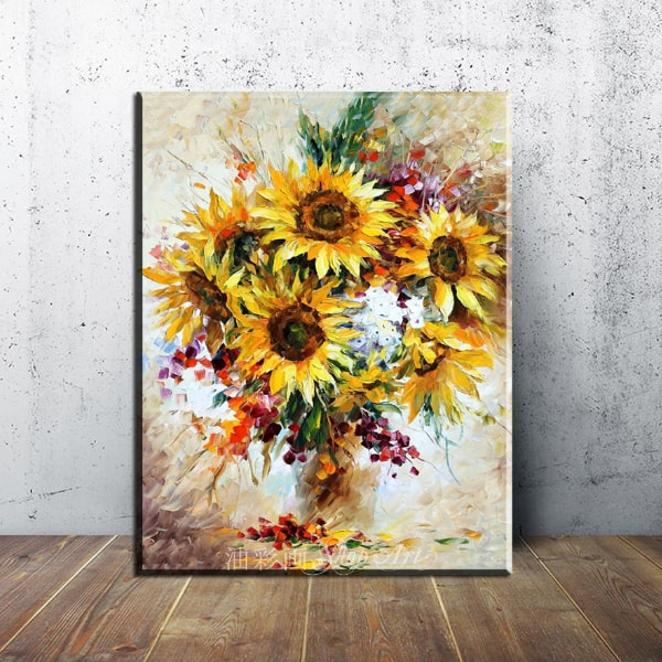 楽天市場】【絵画】【油絵】ひまわり【手書き】【壁掛け】【絵