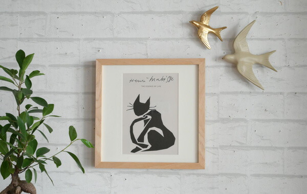 楽天市場】『幅27.5cm アートフレーム アンリ・マティス Black Cat