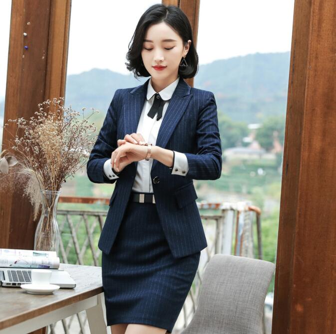 楽天市場】【送料無料】ストライプ ジャケット+スカート/パンツ＋