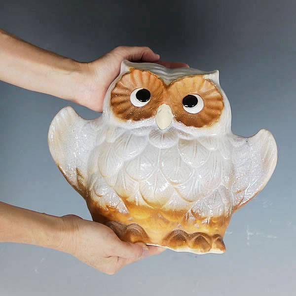 楽天市場】【38時間限定20%OFFクーポン配布中】ふくろう 陶器ふくろう