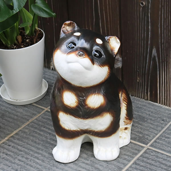 楽天市場】【38時間限定20%OFFクーポン配布中】信楽焼 黒柴犬 黒豆柴