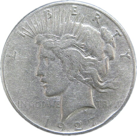 楽天市場】【銀貨】 アメリカ ピース 1ドル銀貨 1927年S 美品