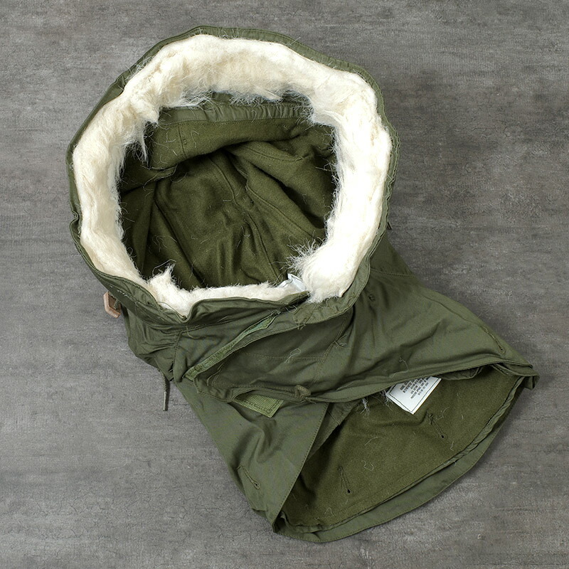 楽天市場】米軍 M-65パーカー用フード アクリルファー デッドストック