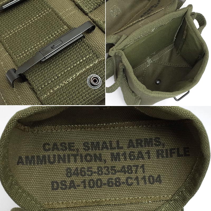 楽天市場】米軍タイプ M-56 スモールアームズ アンモポーチ S M16A1 20