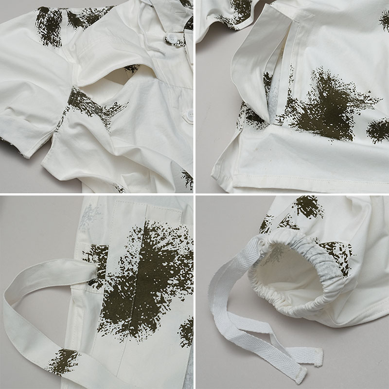 楽天市場】ドイツ軍タイプ スノーカモ パーカー 新品 ZCS511NNフード