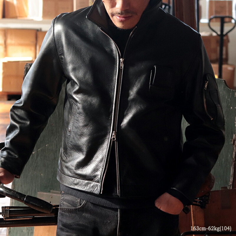 楽天市場】フランス軍タイプ パイロットレザージャケット JJ382YN