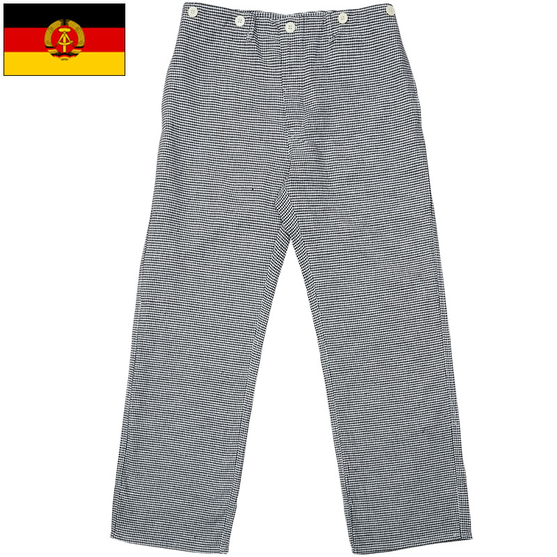 楽天市場】東ドイツ軍 シェフパンツ ハウンドトゥースチェック デッド