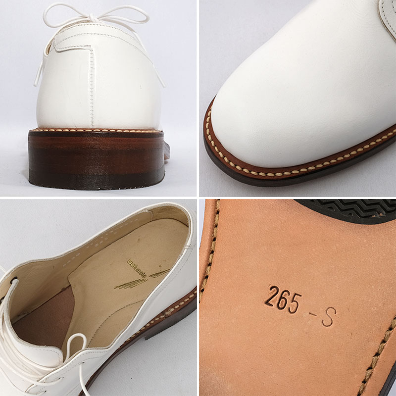 楽天市場】オランダ軍 レザーシューズ ホワイト デッドストック