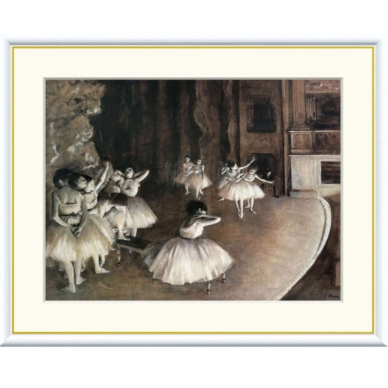 楽天市場】額絵 ドガ 舞台稽古 f8・f6・f4サイズ 世界の名画シリーズ