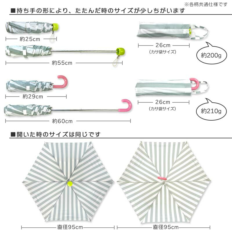 楽天市場】折りたたみ傘 子供用 女の子 男の子 シンプル 軽量 55cm