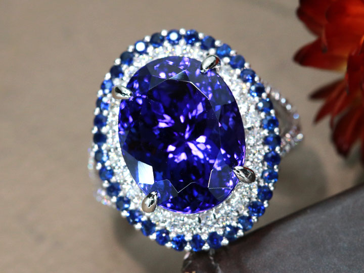 楽天市場】タンザナイト 10.65カラット ダイヤモンド 0.65カラット
