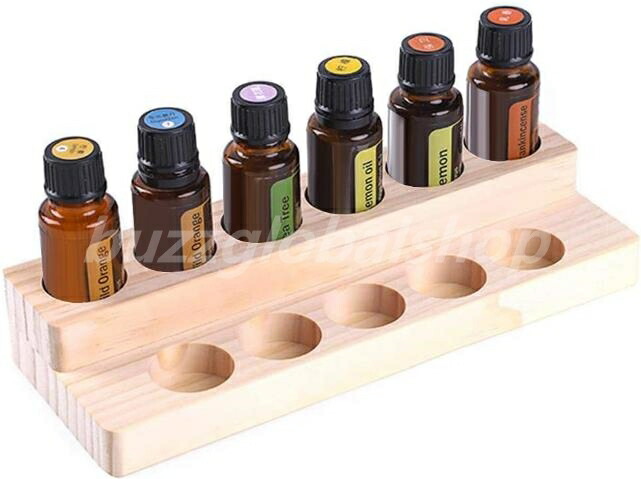 楽天市場】アロマオイルスタンド 木製 精油収納 エッセンシャルオイル