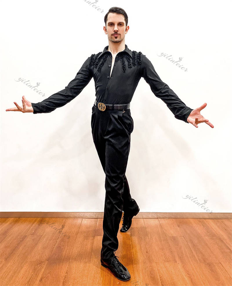 楽天市場】メンズ 社交ダンス トップス ラテンダンス 上着 ダンス