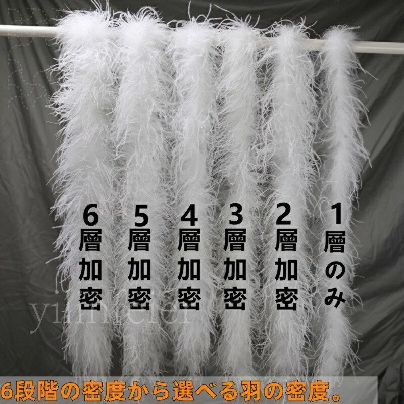 楽天市場】ふわふわ 天然ダチョウの羽 フェザー ボア 手芸材料 社交