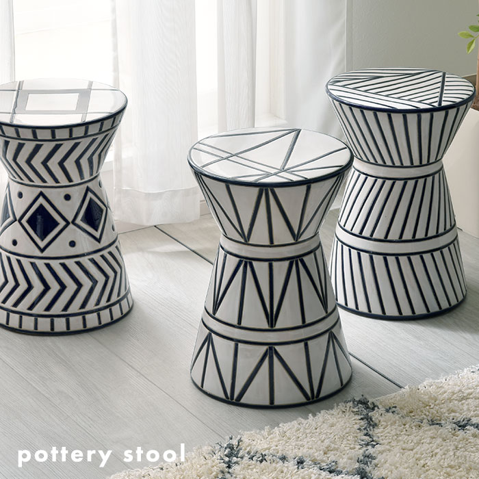 楽天市場】☆5日限定ポイント3倍☆スツール 陶器 椅子 腰掛け 北欧