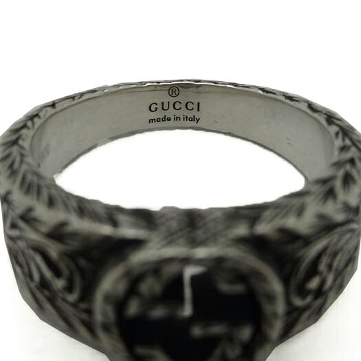 楽天市場】グッチ インターロッキングG アラベスクリング SV925 #11