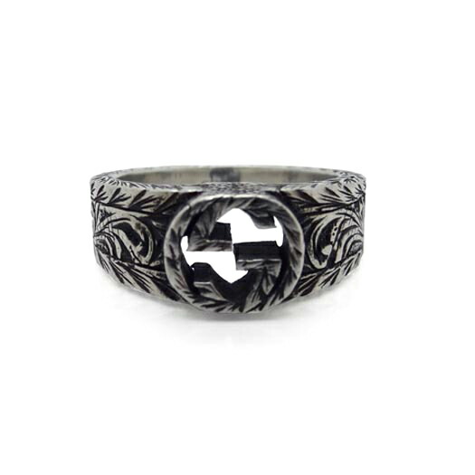 楽天市場】グッチ インターロッキングG アラベスクリング SV925 #11