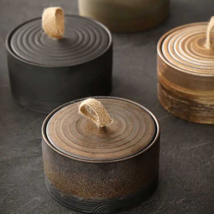 楽天市場】茶筒 茶缶 キャニスター 陶器 和風 茶葉入れ お茶っぱ入れ