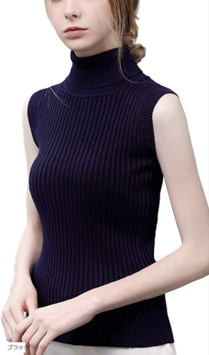 楽天市場】【楽天ランキング1位入賞】タートルネック ノースリーブ