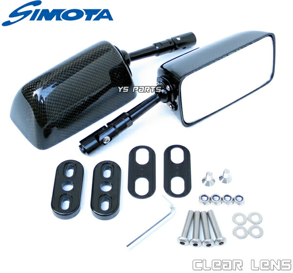 楽天市場】simota カーボンミラー クリアーの通販