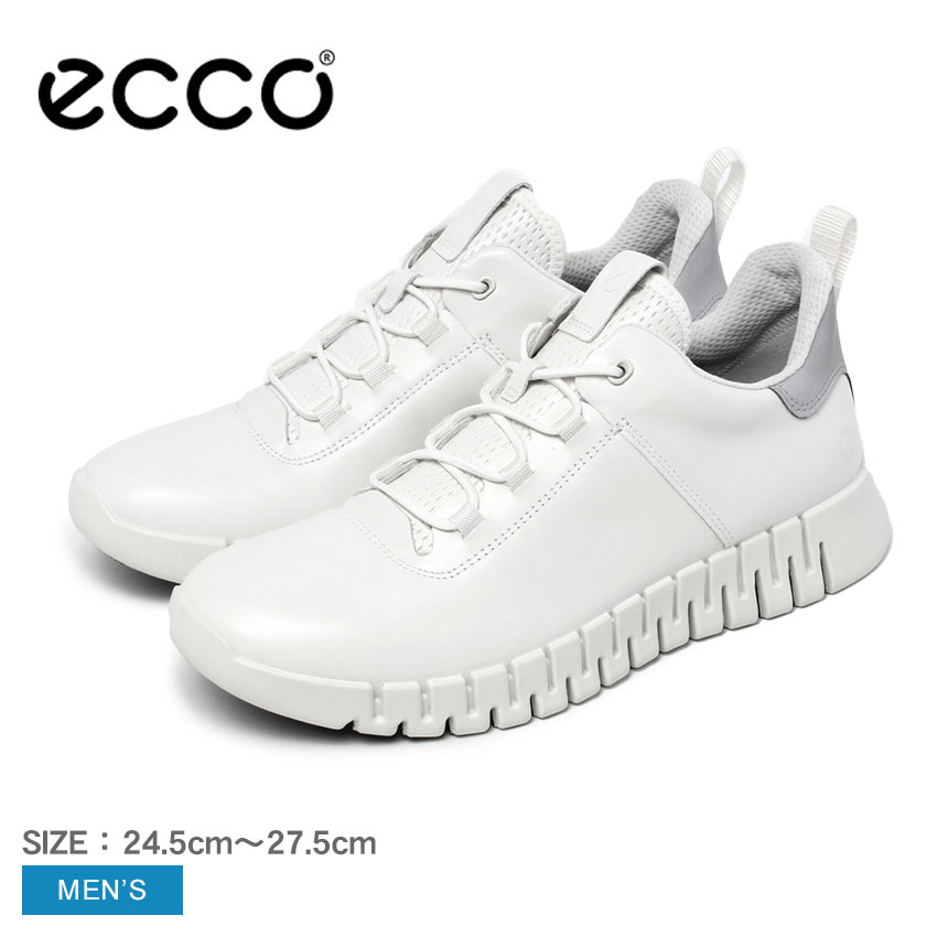 楽天市場】エコー GRUUV ECCO スニーカー メンズ ホワイト 白 525204
