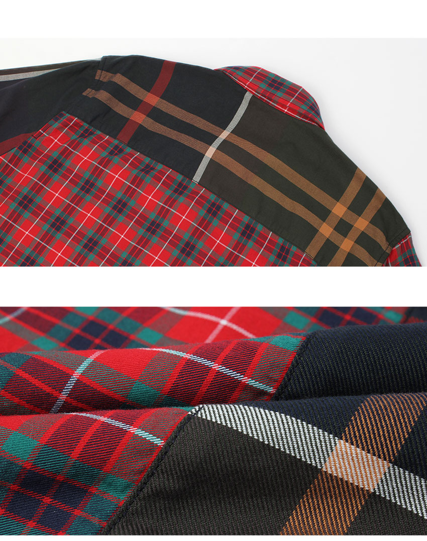 楽天市場】バブアー 長袖シャツ BARBOUR Relaxed Patchwork Shirt