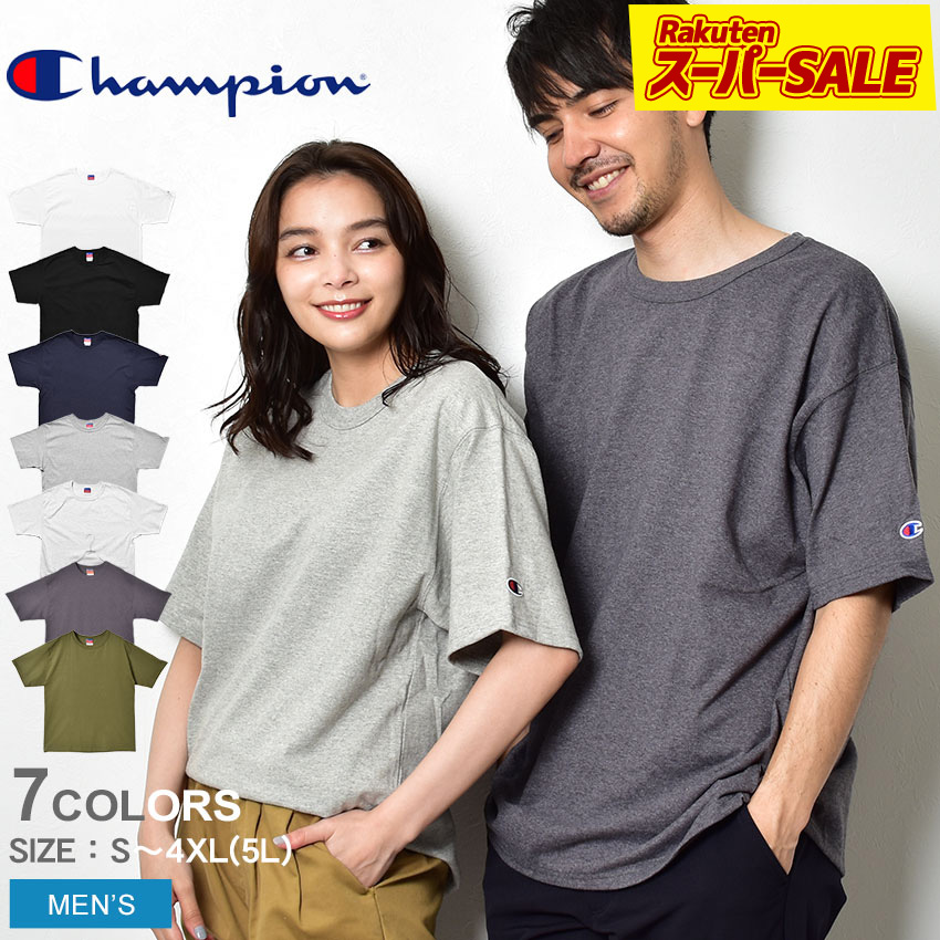 楽天市場】【スーパーSALE☆】チャンピオン Tシャツ 半袖 CHAMPION 7oz