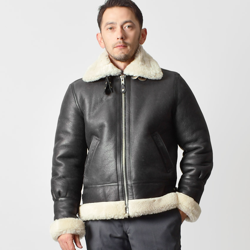 楽天市場】ショット ジャケット メンズ ボンバルディアシープスキン