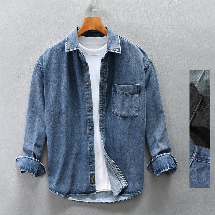 楽天市場】ダンガリーシャツ メンズ デニムシャツ カジュアルシャツ