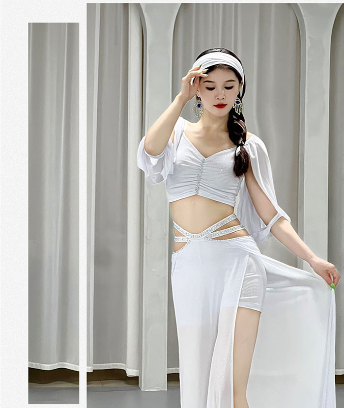 楽天市場】ベリーダンス 衣装 セット レッスン着 セットアップ