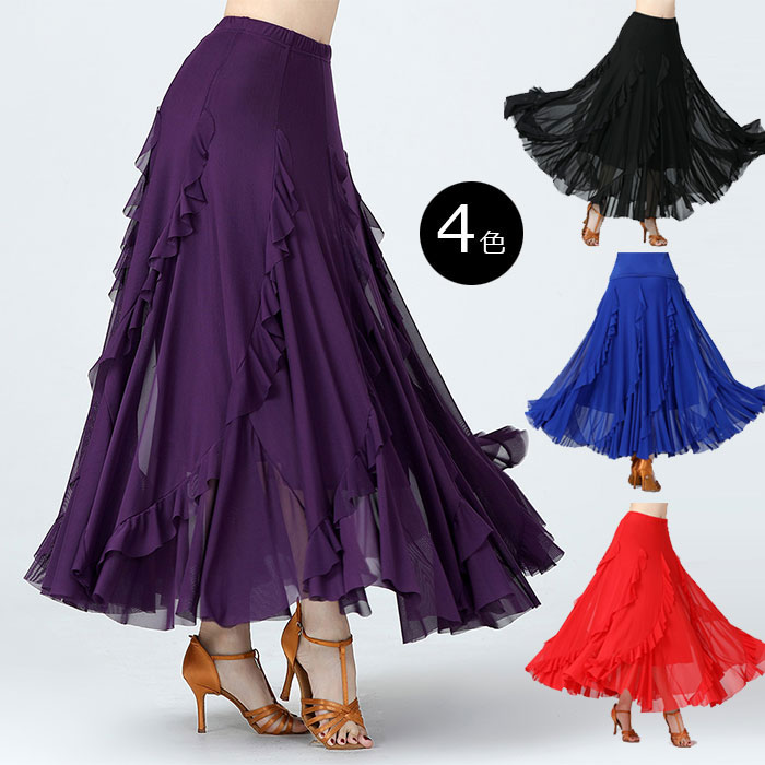 楽天市場】社交ダンス スカート ダンススカート 社交ダンス衣装 社交